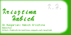 krisztina habich business card